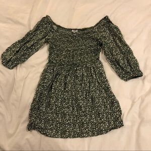 Off the shoulder mini dress